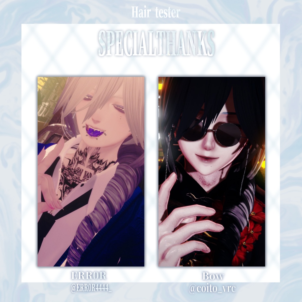 【10Avatar対応】Souverain d’Hiver ─ 氷冠の縦ロール ─