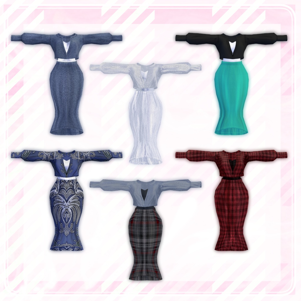 【無料/free】ナチュラルマーメイド-natural mermaid-【森羅/Shinra3D対応】