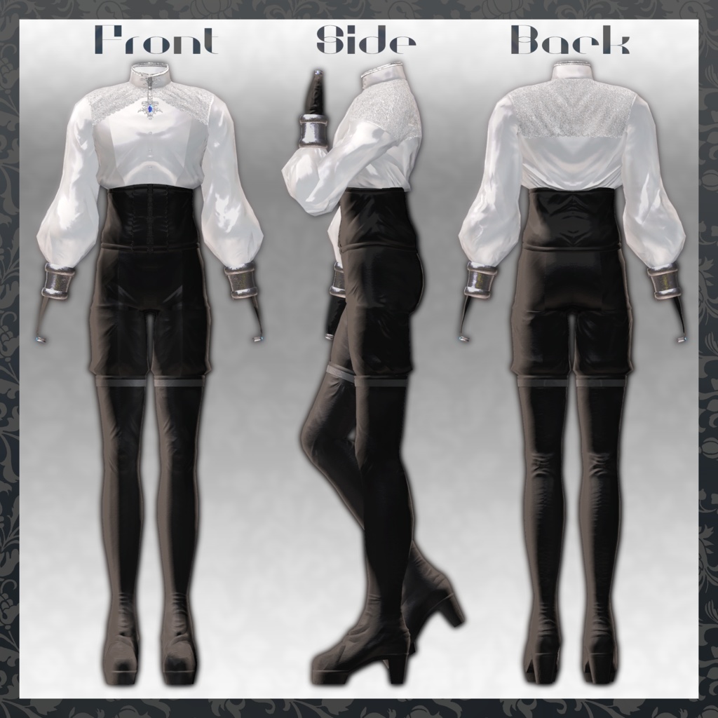 【9Avatar対応】Lueur Ancien【VRC想定衣装】