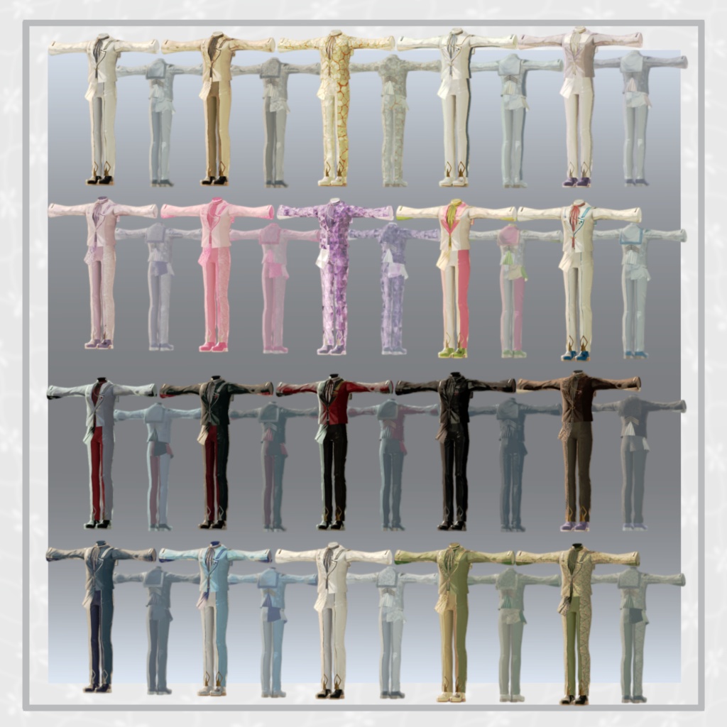 【8Avatar対応】Lueur Noble【VRC想定衣装】