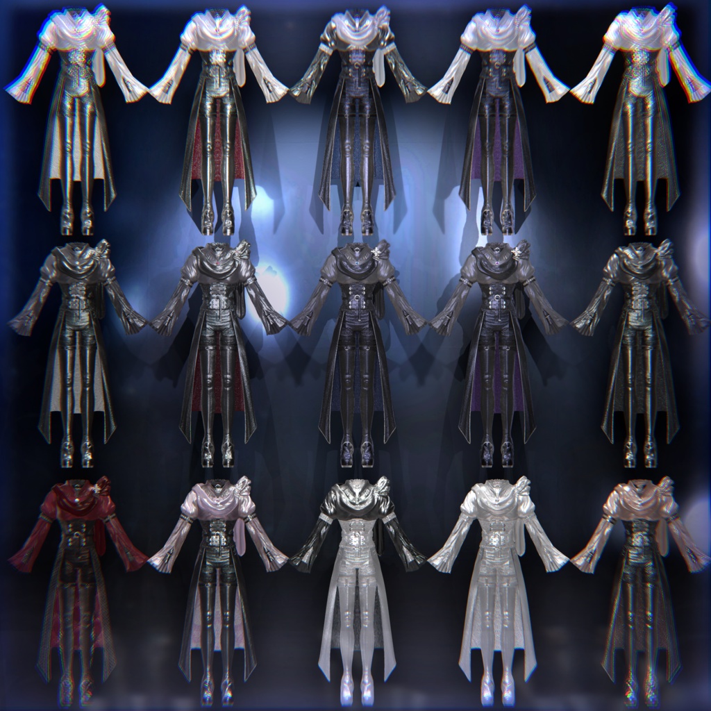 【9アバター対応】Silent Requiem【VRC想定衣装】