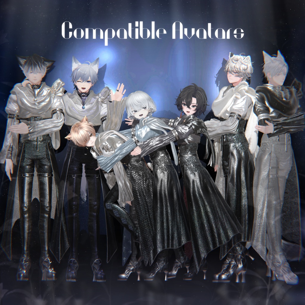 【9アバター対応】Silent Requiem【VRC想定衣装】