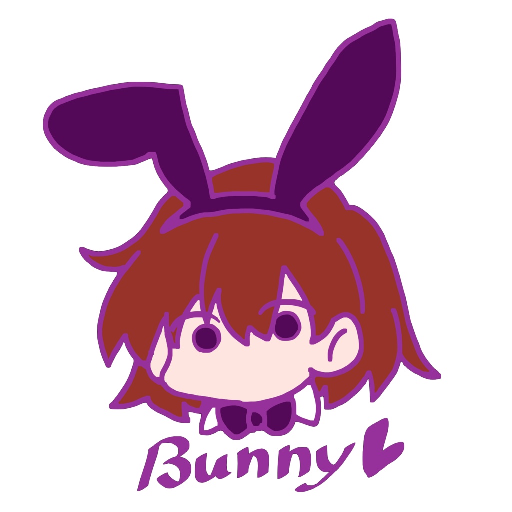 どでかい！壁からバニーステッカー