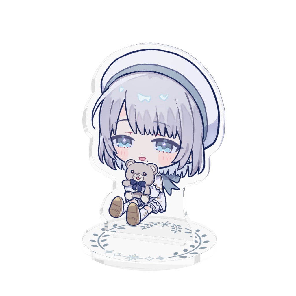 アクリルフィギュア(ぬいぐるみといっしょver.)〖薄氷いより┊︎Vtuber〗