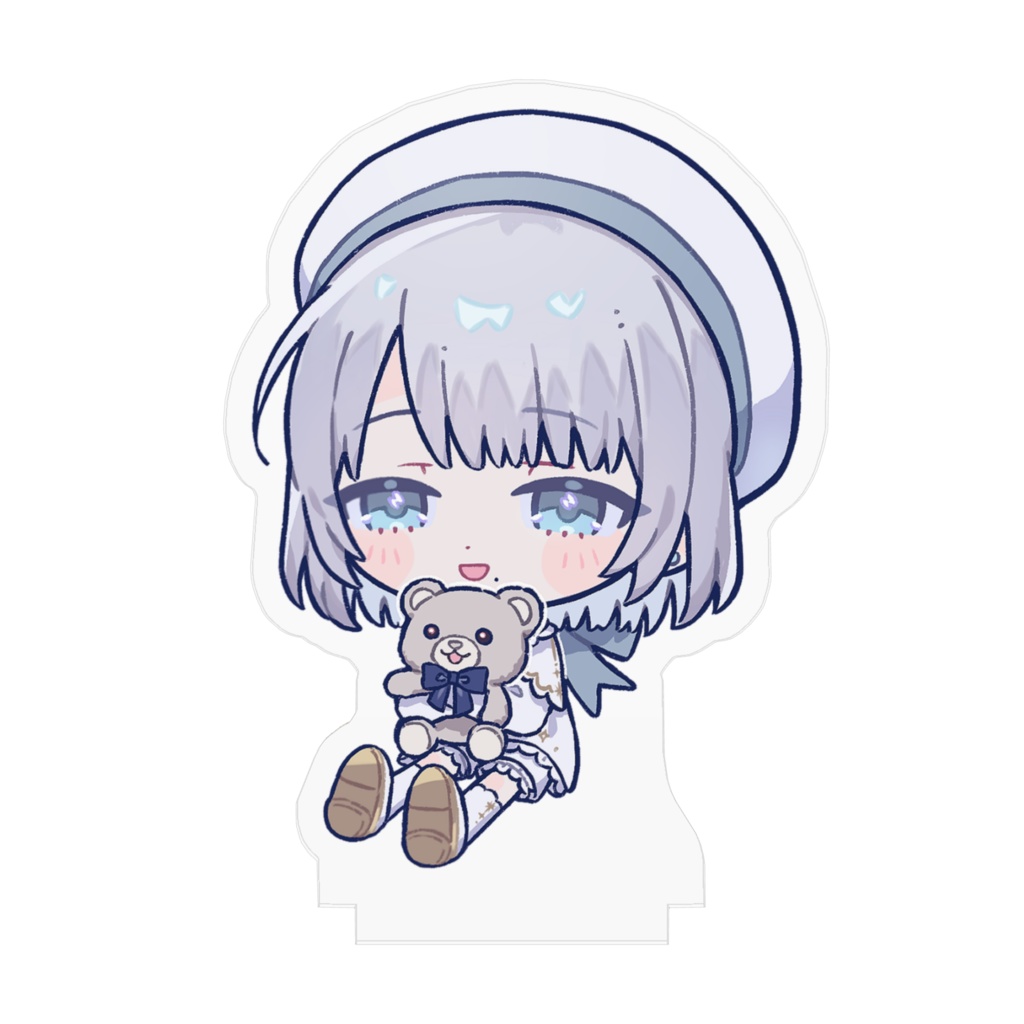 アクリルフィギュア(ぬいぐるみといっしょver.)〖薄氷いより┊︎Vtuber〗