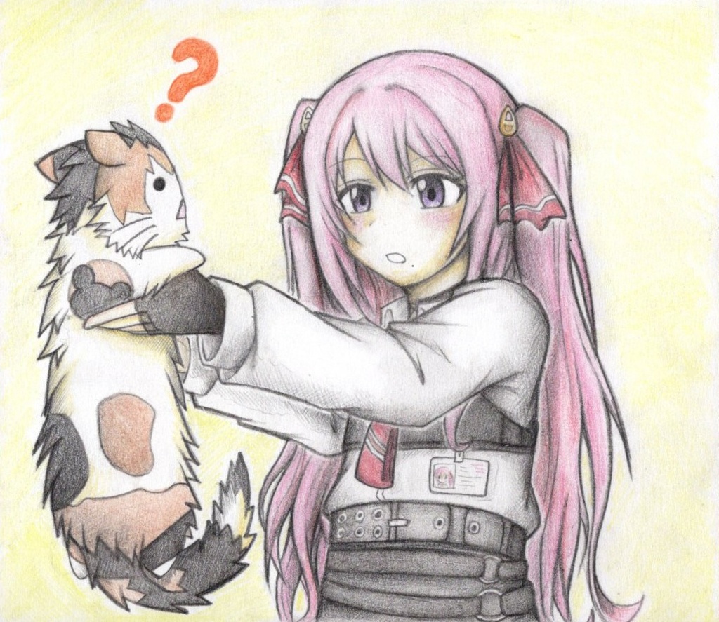 猫とユニの原画