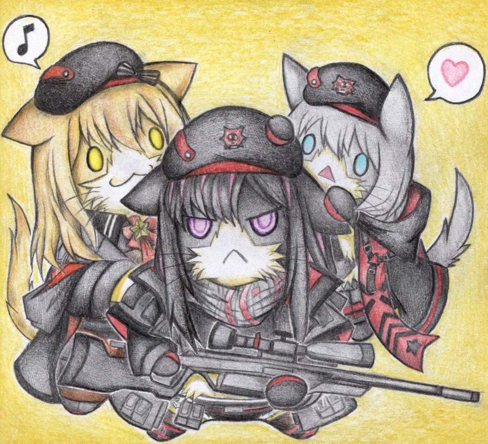 アブソルートにゃんこの色紙イラスト 原画