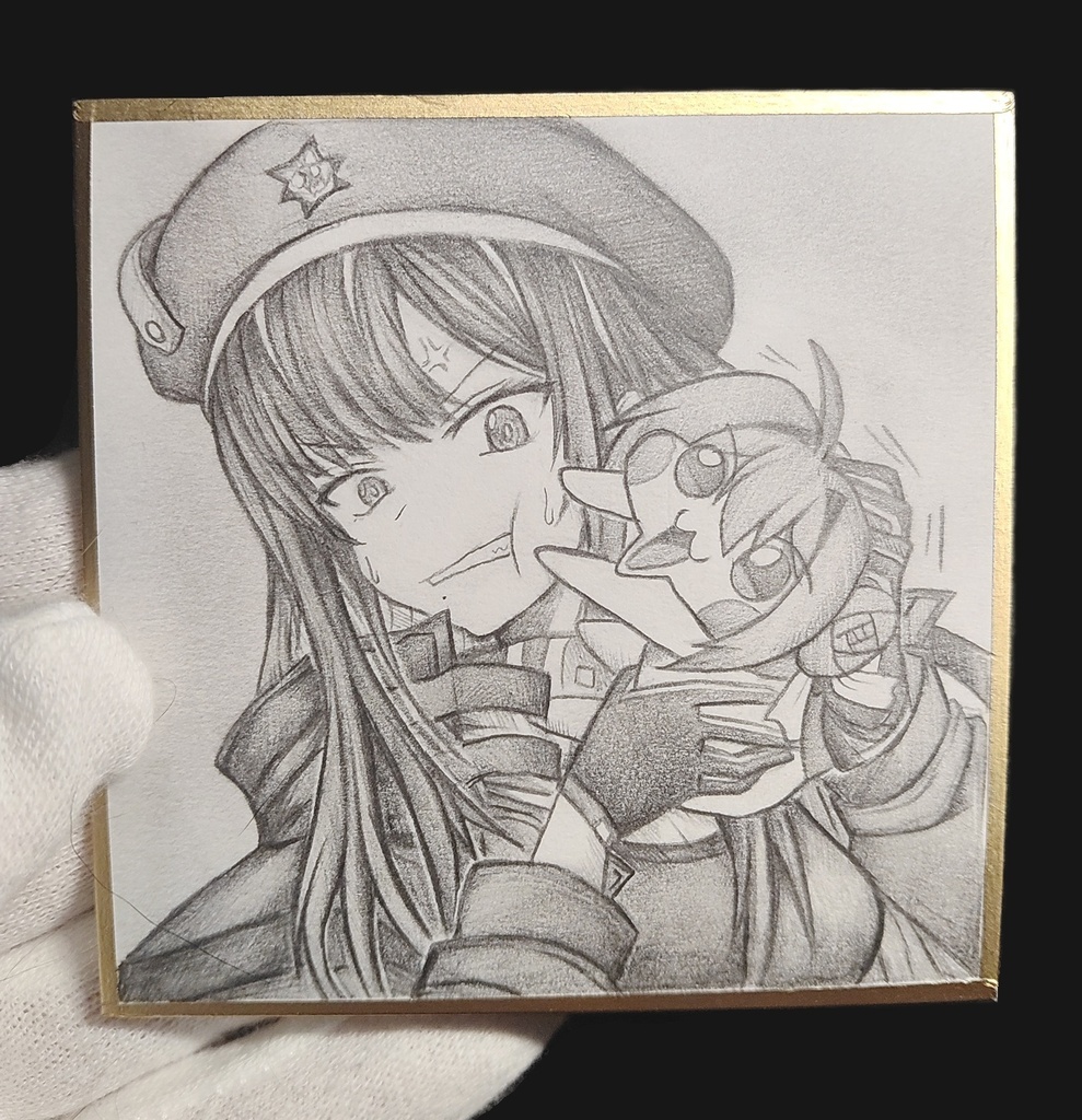 Doroにちょっと拒否られてるウンファの色紙イラスト 原画