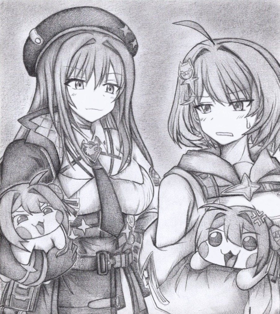 アニスにドヤ顔してるラピの色紙イラスト 原画