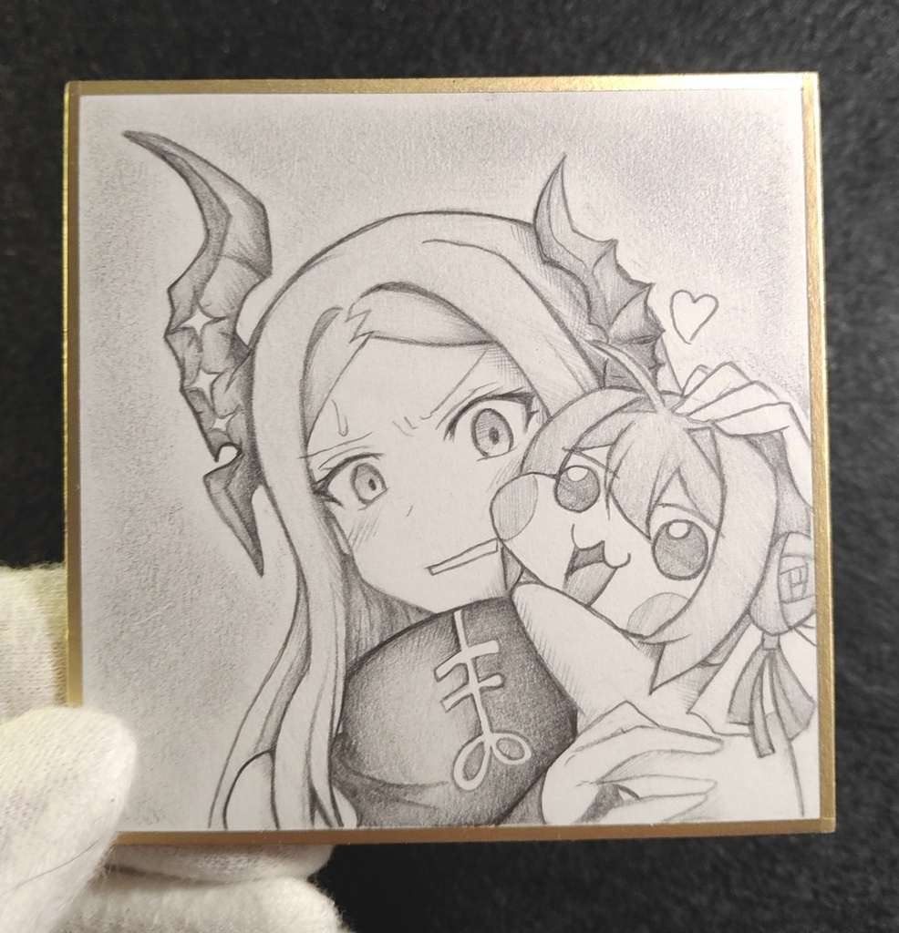 Doroに気に入られたレヴィの色紙イラスト 原画