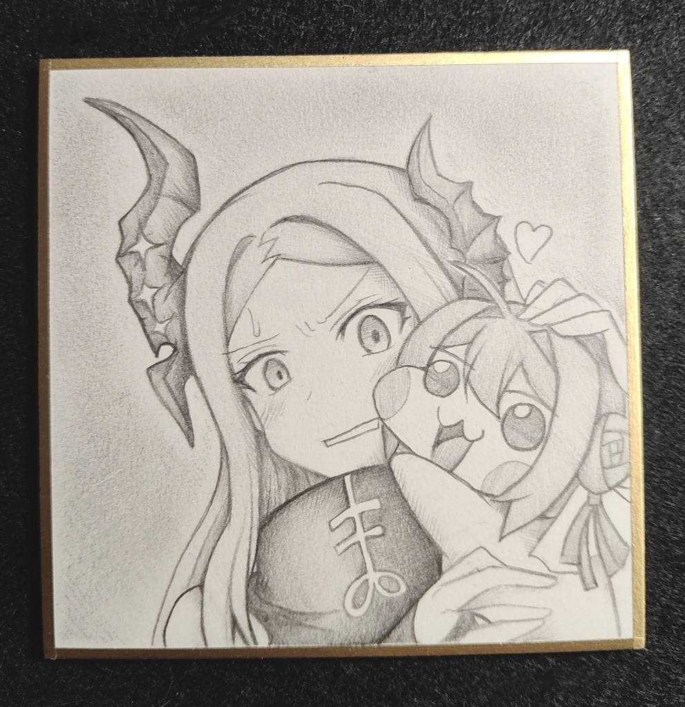 Doroに気に入られたレヴィの色紙イラスト 原画