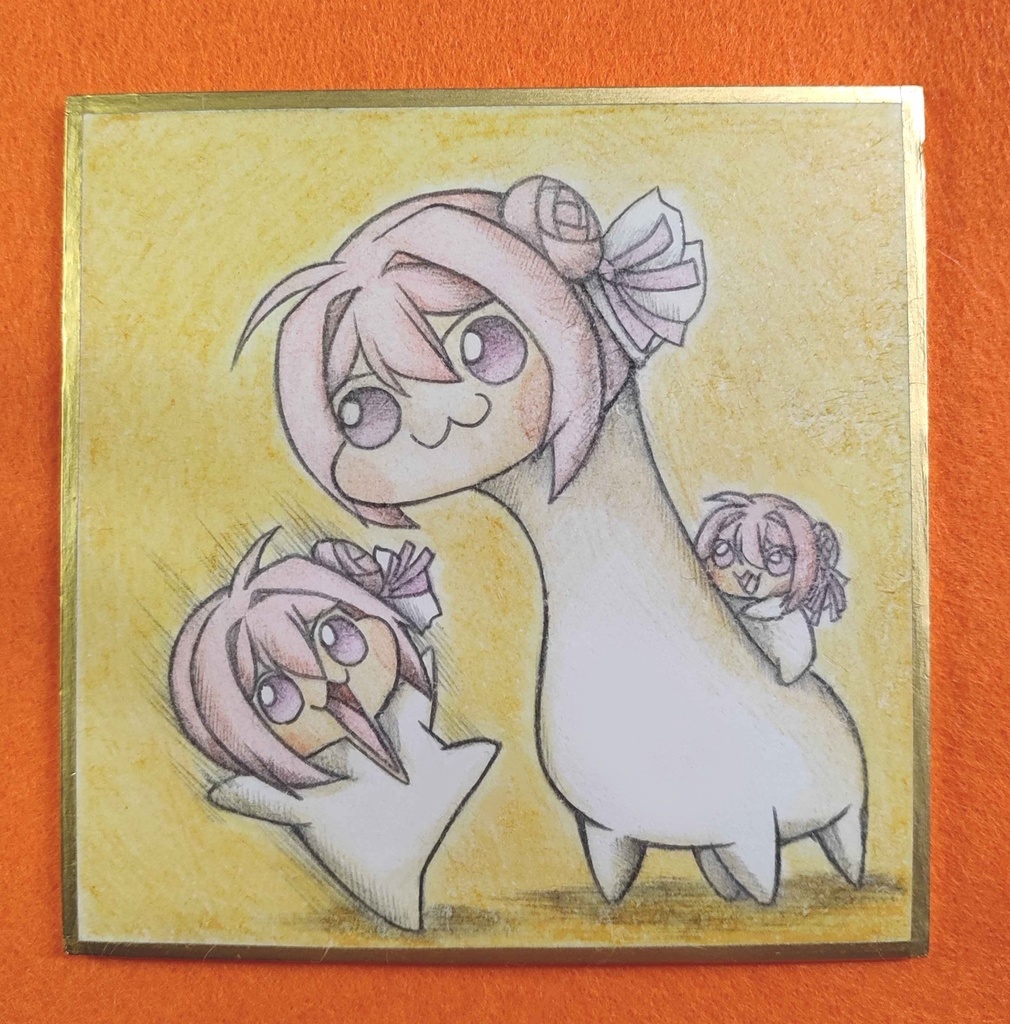 首長Doroの色紙イラスト 原画