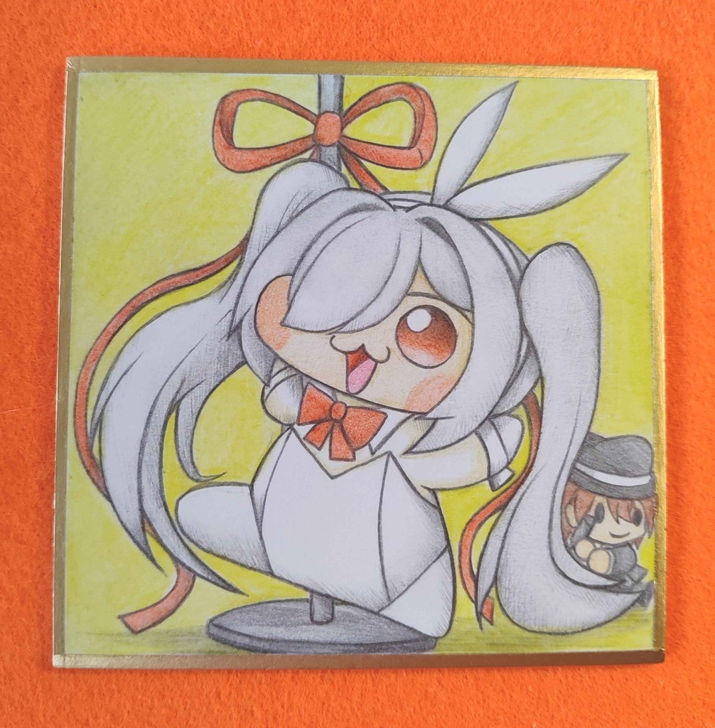 バニーシンDoroラの色紙イラスト 原画