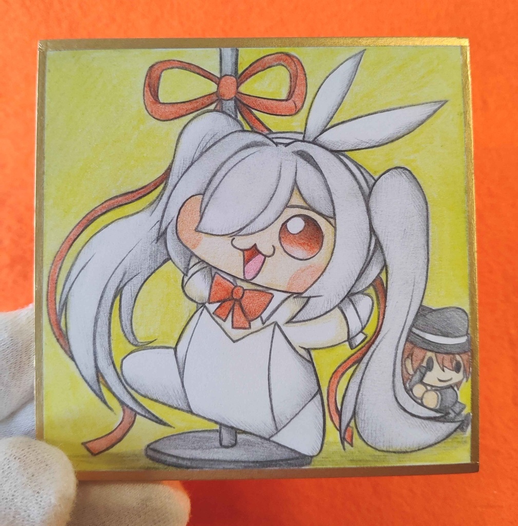 バニーシンDoroラの色紙イラスト 原画