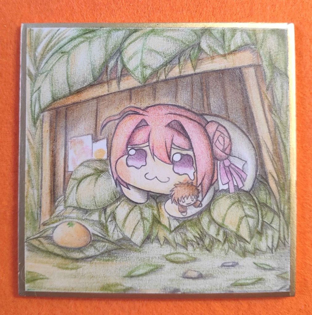 指揮官を待つDoroの色紙イラスト 原画
