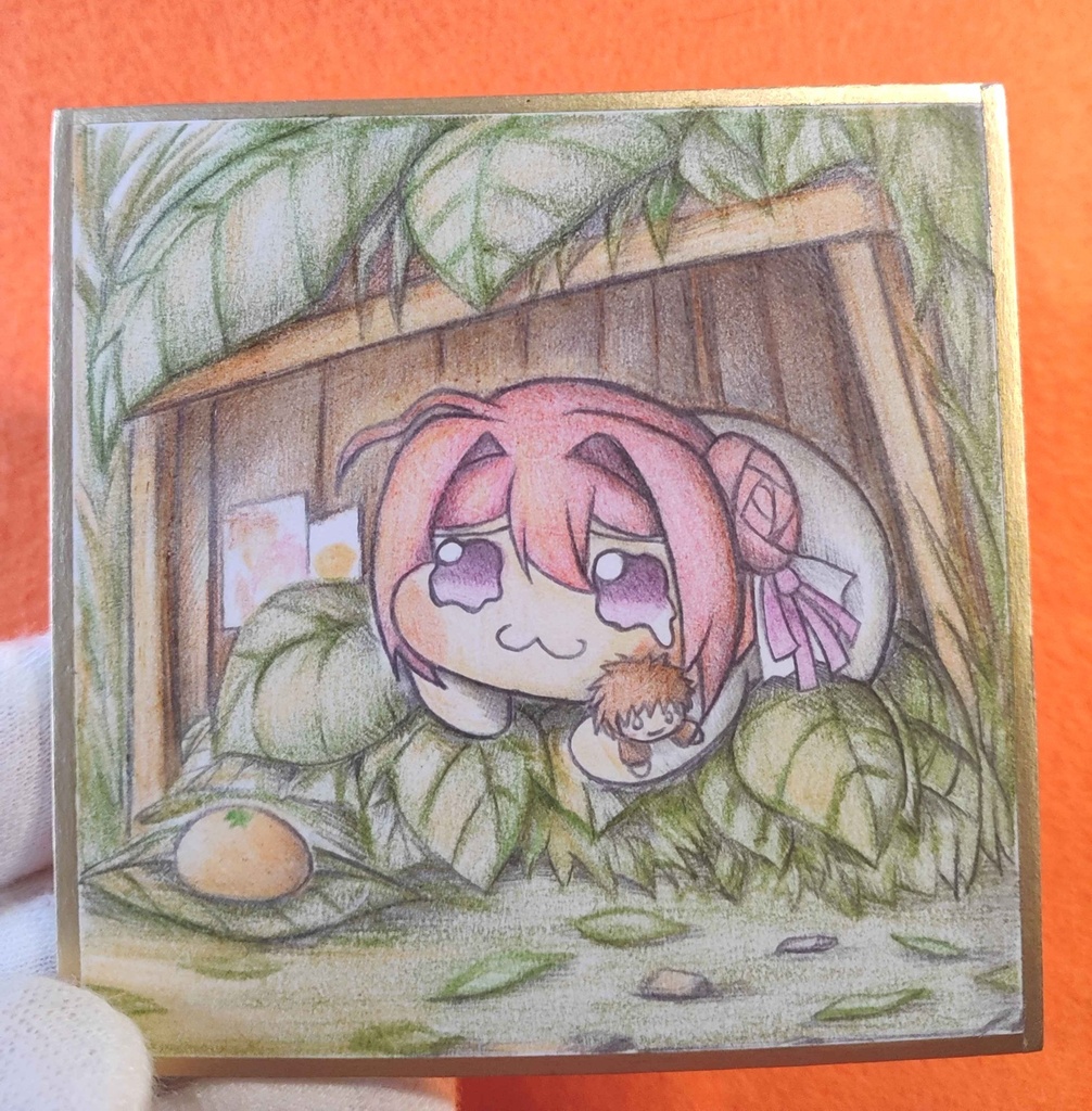 指揮官を待つDoroの色紙イラスト 原画
