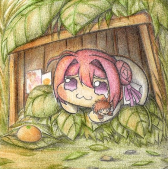 指揮官を待つDoroの色紙イラスト 原画