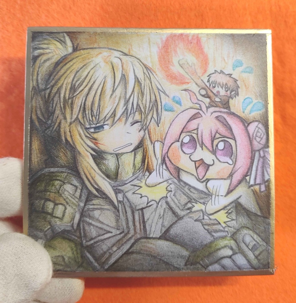 量産型ニケを見つけたDoroの色紙イラスト 原画