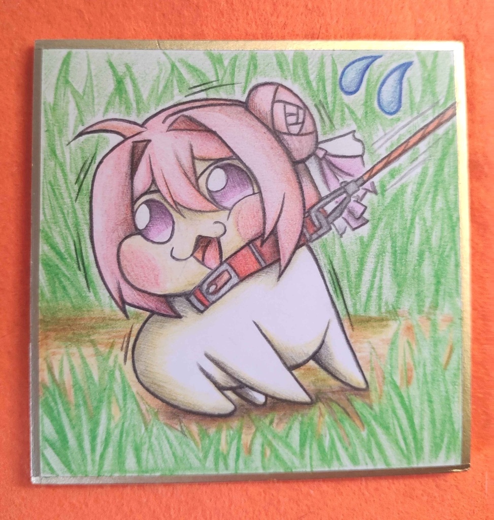 帰りたくないDoroの色紙イラスト 原画