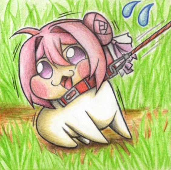 帰りたくないDoroの色紙イラスト 原画