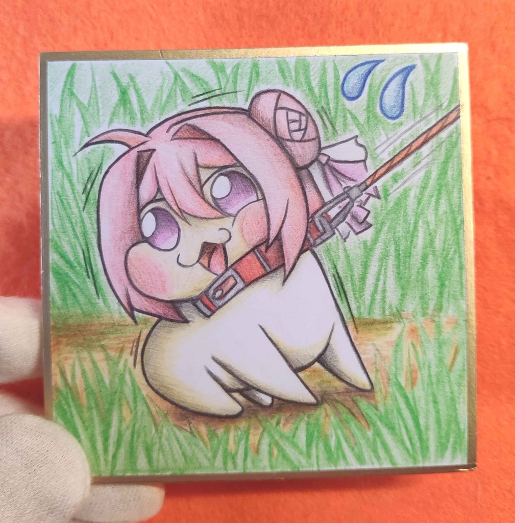 帰りたくないDoroの色紙イラスト 原画