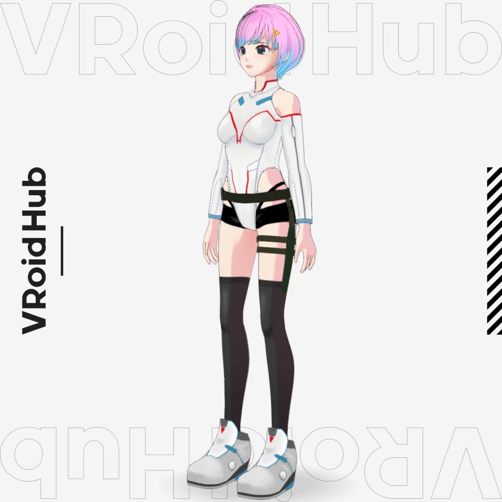 【オリジナル3Dモデル】WS-0505 Original 3D model VRM+XWear