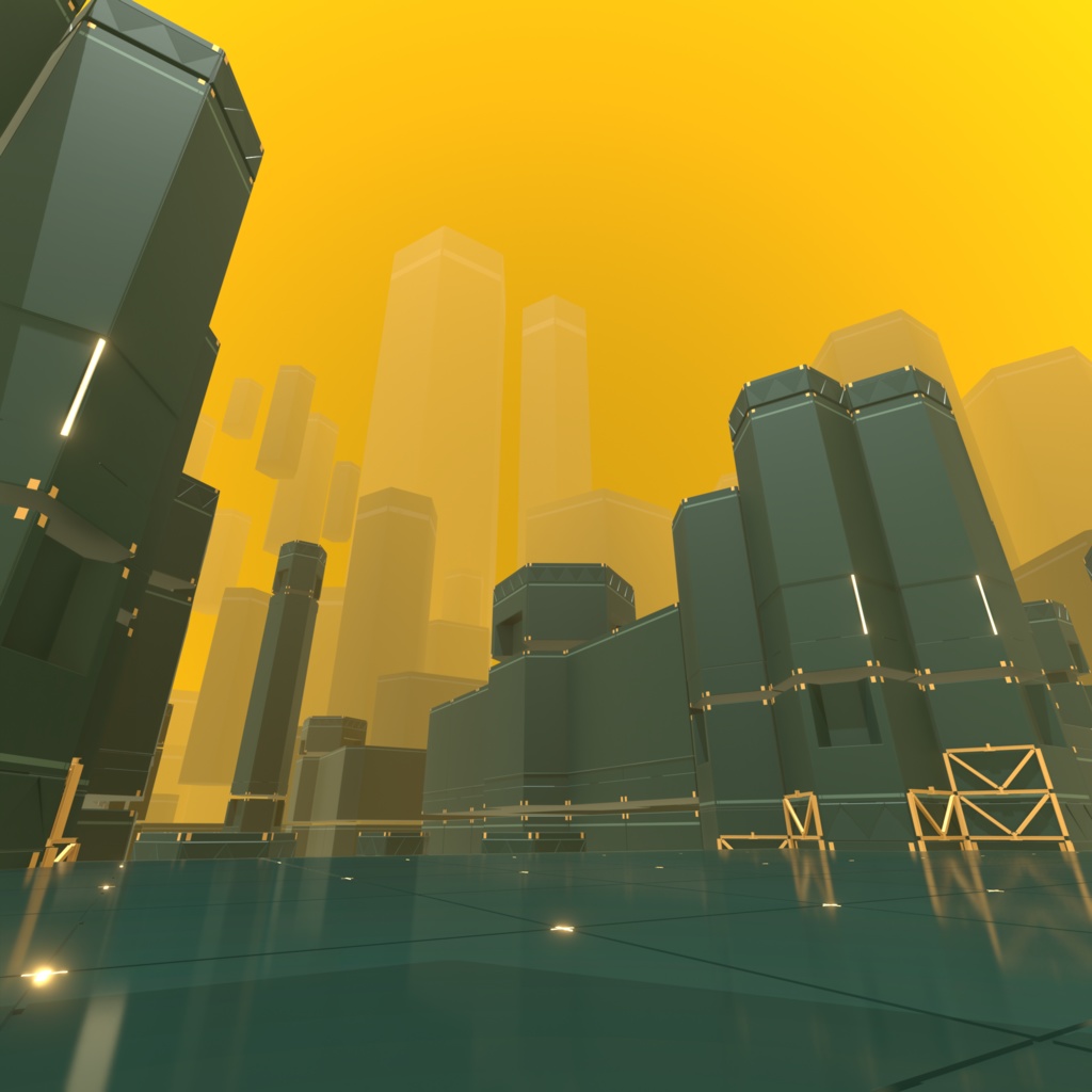 【無料/Free】Blender用VR訓練所風3D背景モデル