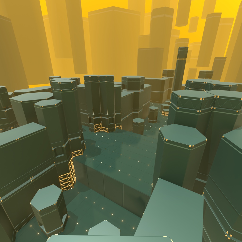 【無料/Free】Blender用VR訓練所風3D背景モデル