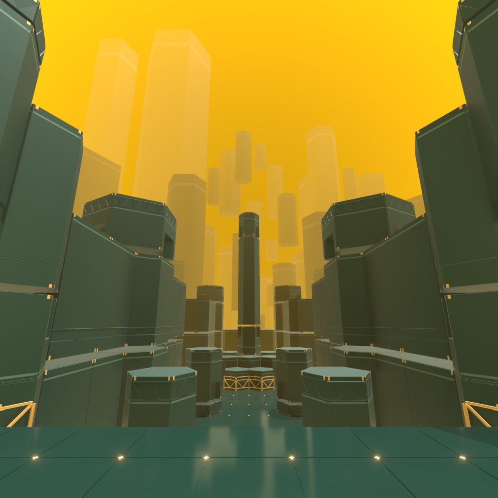 【無料/Free】Blender用VR訓練所風3D背景モデル