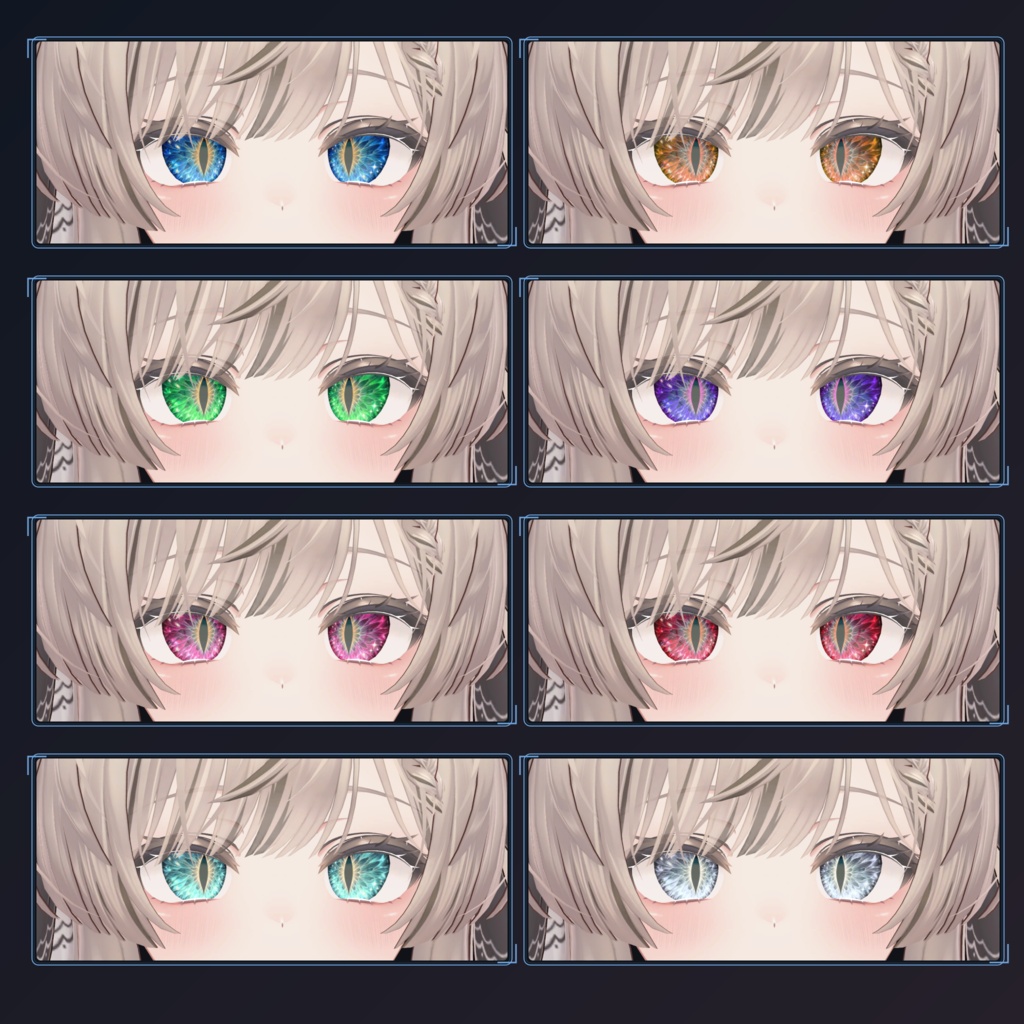 【リリース記念セール中】猫ノ目 / Cat_eyes【8色・発光マスク付き】
