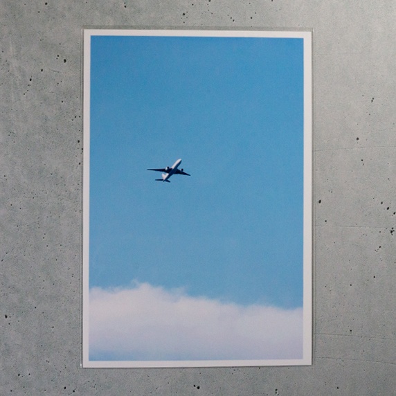 ポストカード_空と飛行機