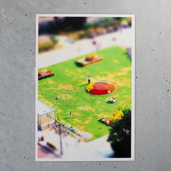 ポストカード_公園(ミニチュア風)