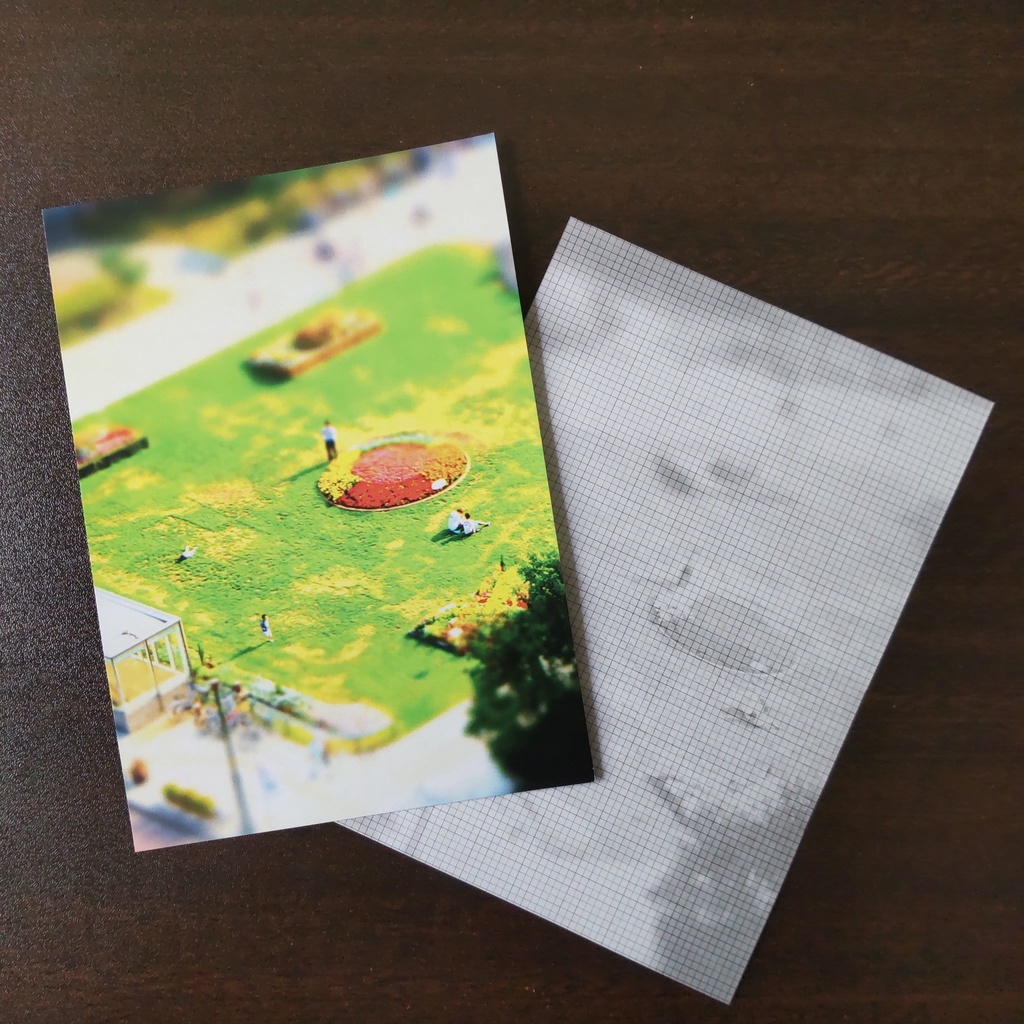 B7ミニ便せん(メモ)_公園