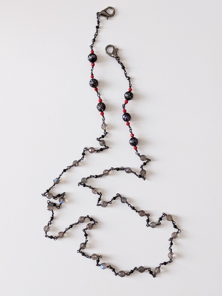 マスクチェーン【ラブラドライト】