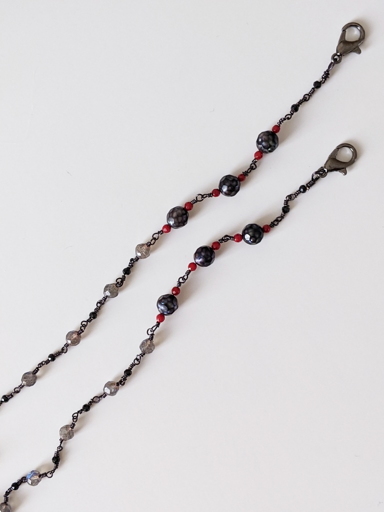 マスクチェーン【ラブラドライト】