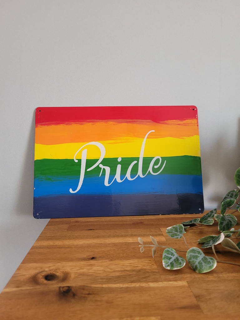 ブリキ　リメイクプレート（Pride）