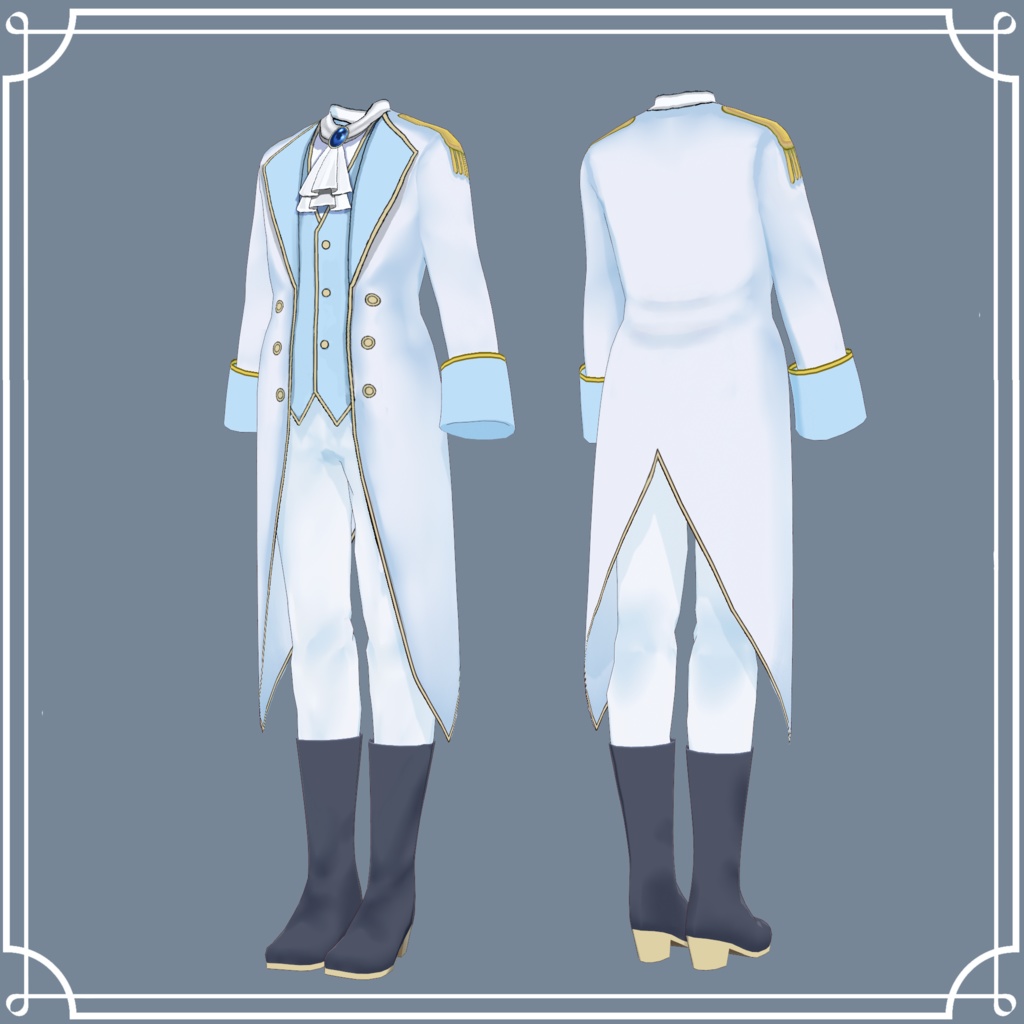 【VRoid衣装】貴族風・王子様スタイル Sugar Waltz Prince Style