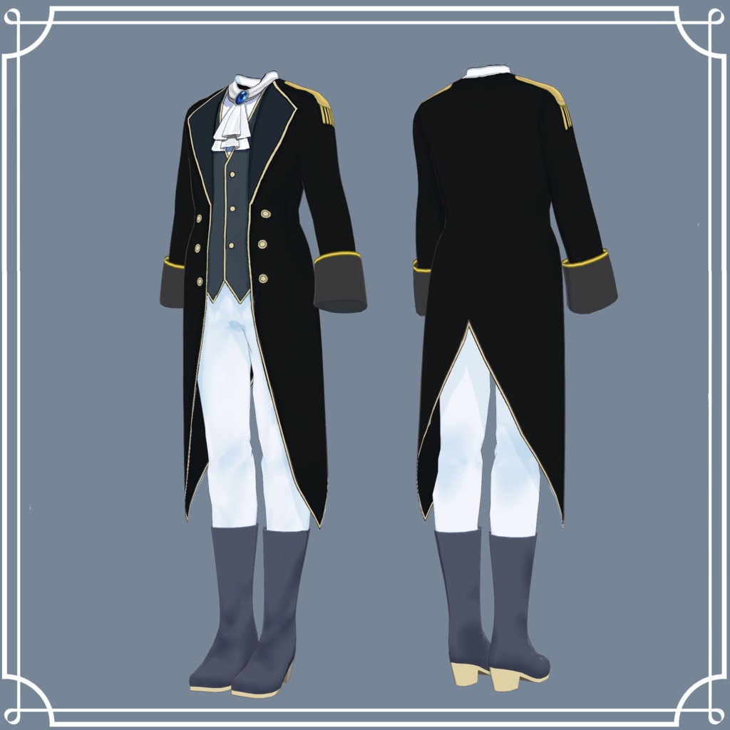 【VRoid衣装】貴族風・王子様スタイル Sugar Waltz Prince Style