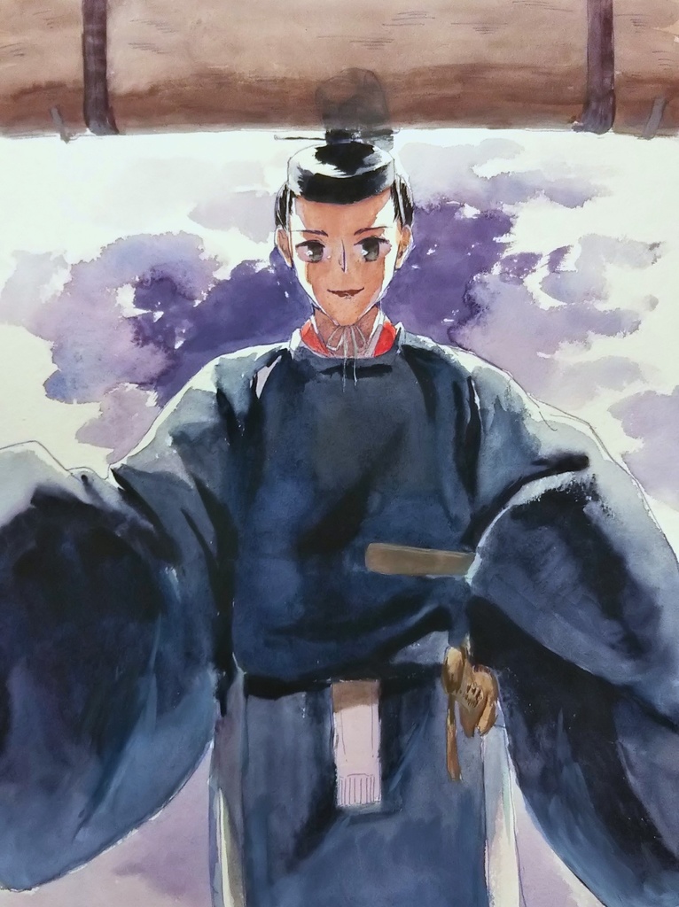 水彩原画 【生まれながらの将軍】