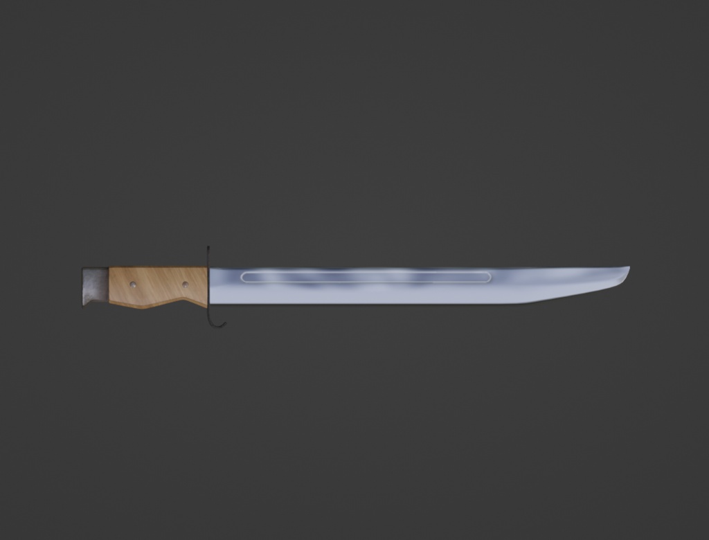 【3DCGモデル】三十年式銃剣