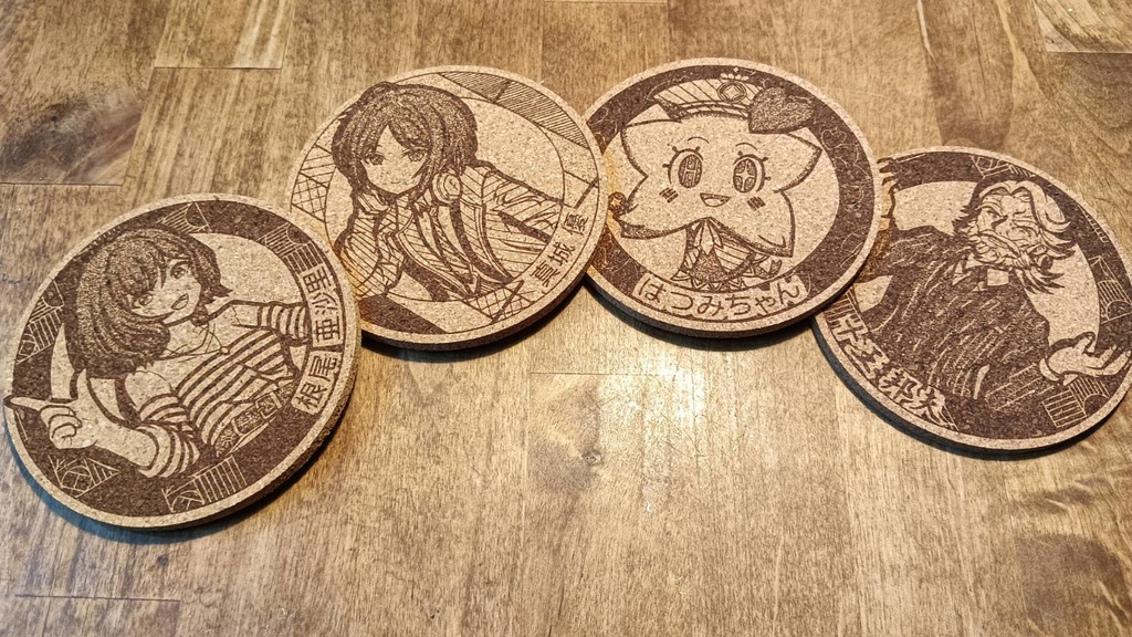 学マス コルクコースター