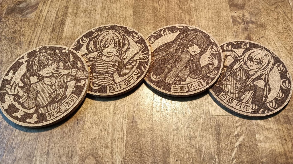 学マス コルクコースター