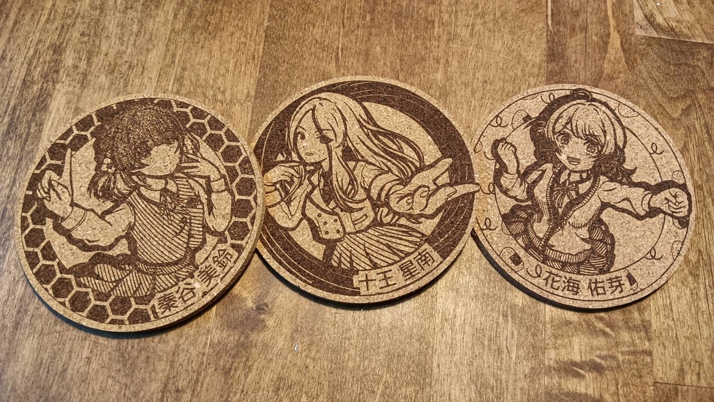 学マス コルクコースター