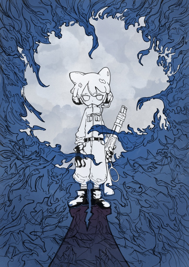 終末世界絵日記ポストカード3種