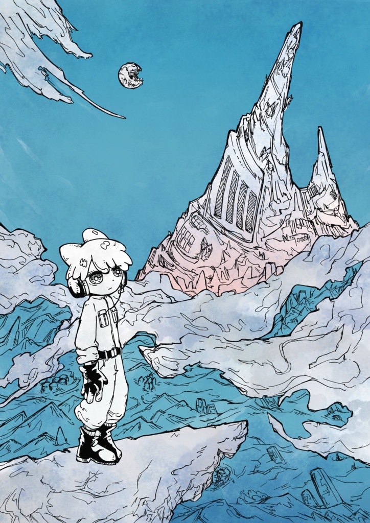 終末世界絵日記ポストカード3種