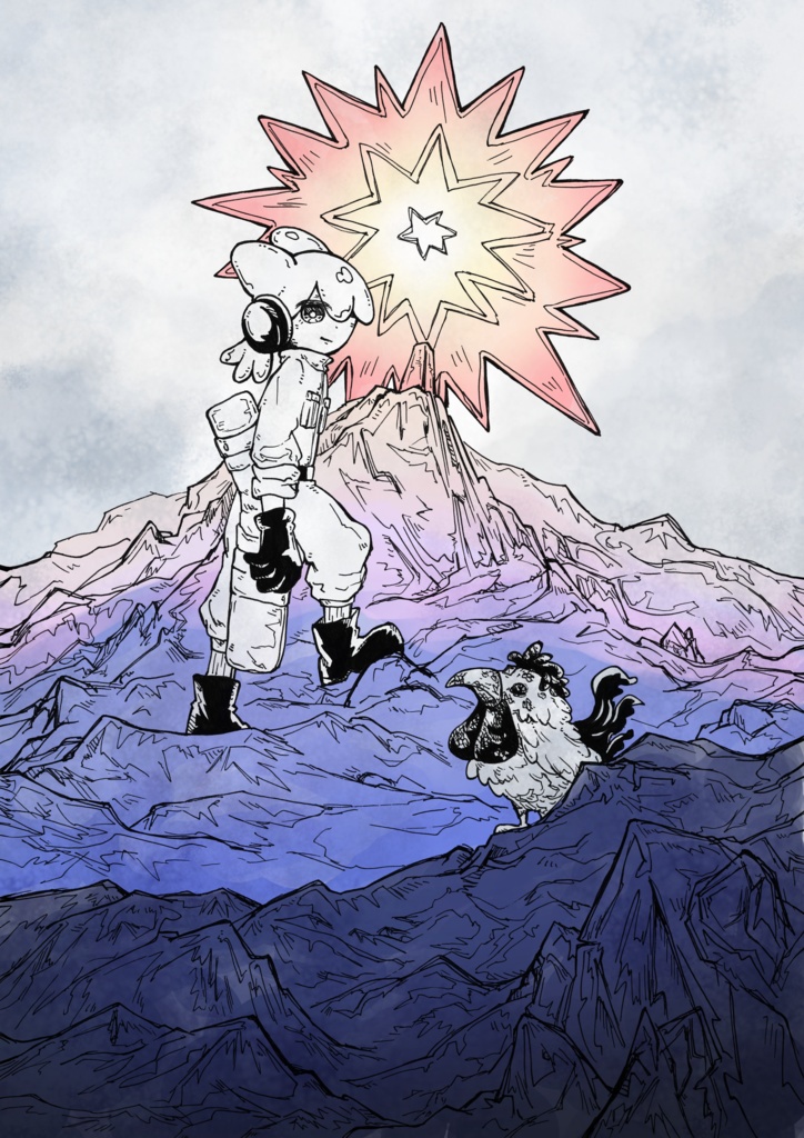 終末世界絵日記ポストカード3種