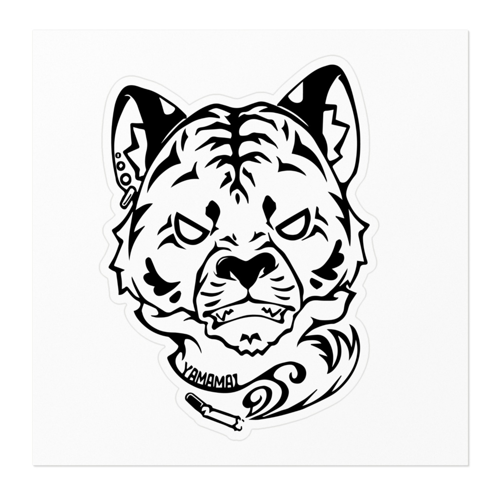 やまとステッカー 白