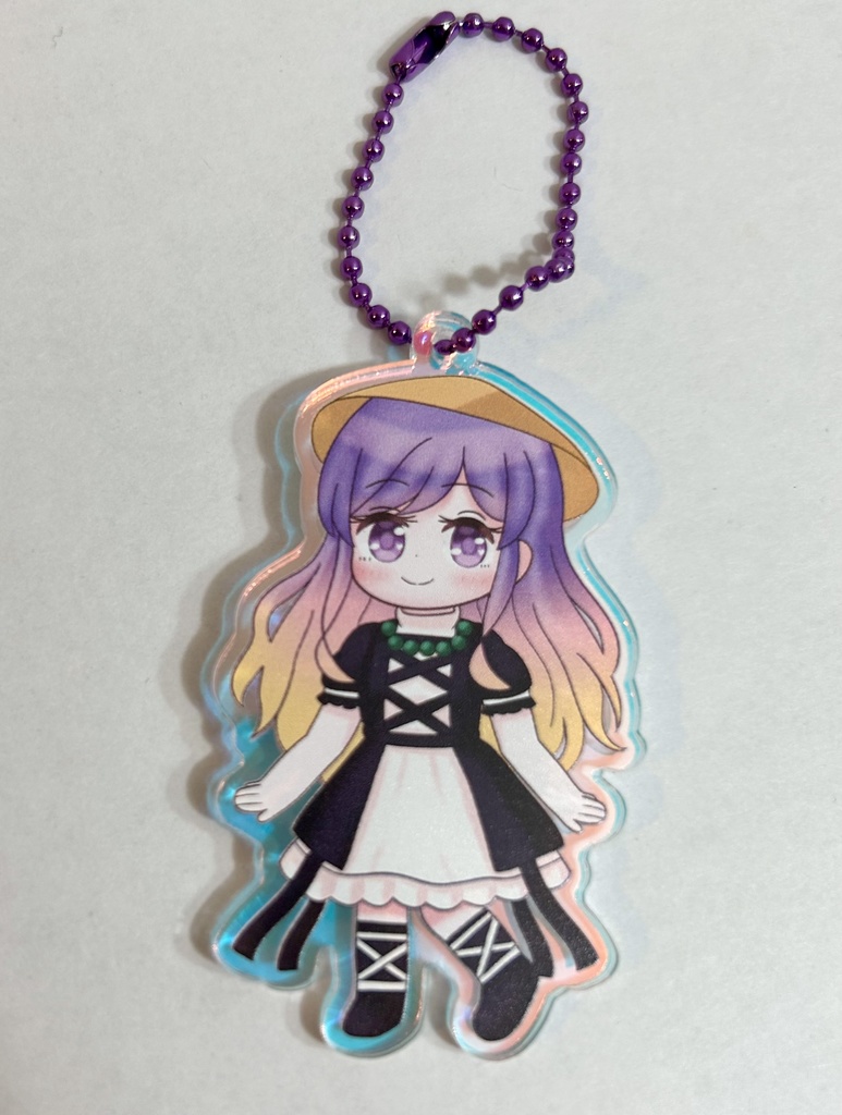 東方Project 聖白蓮 デフォルメ風オーロラアクリルキーホルダー