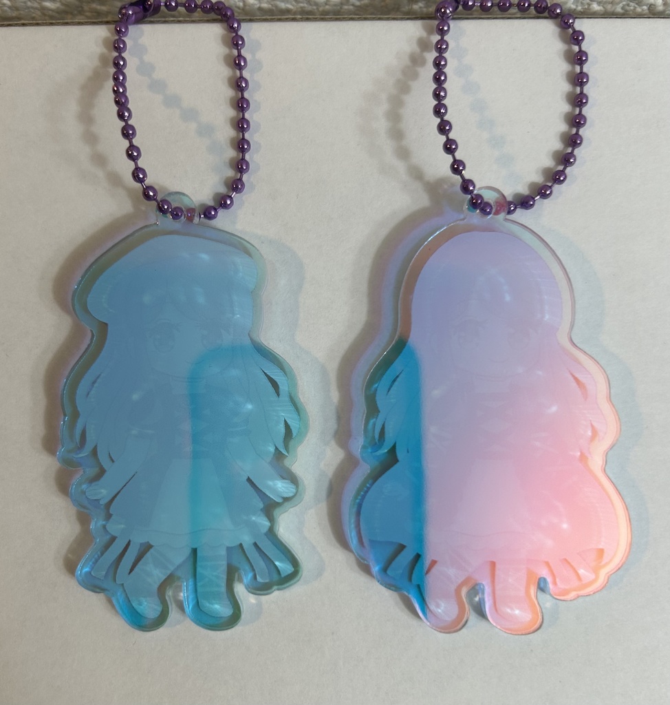 東方Project 聖白蓮 デフォルメ風オーロラアクリルキーホルダー