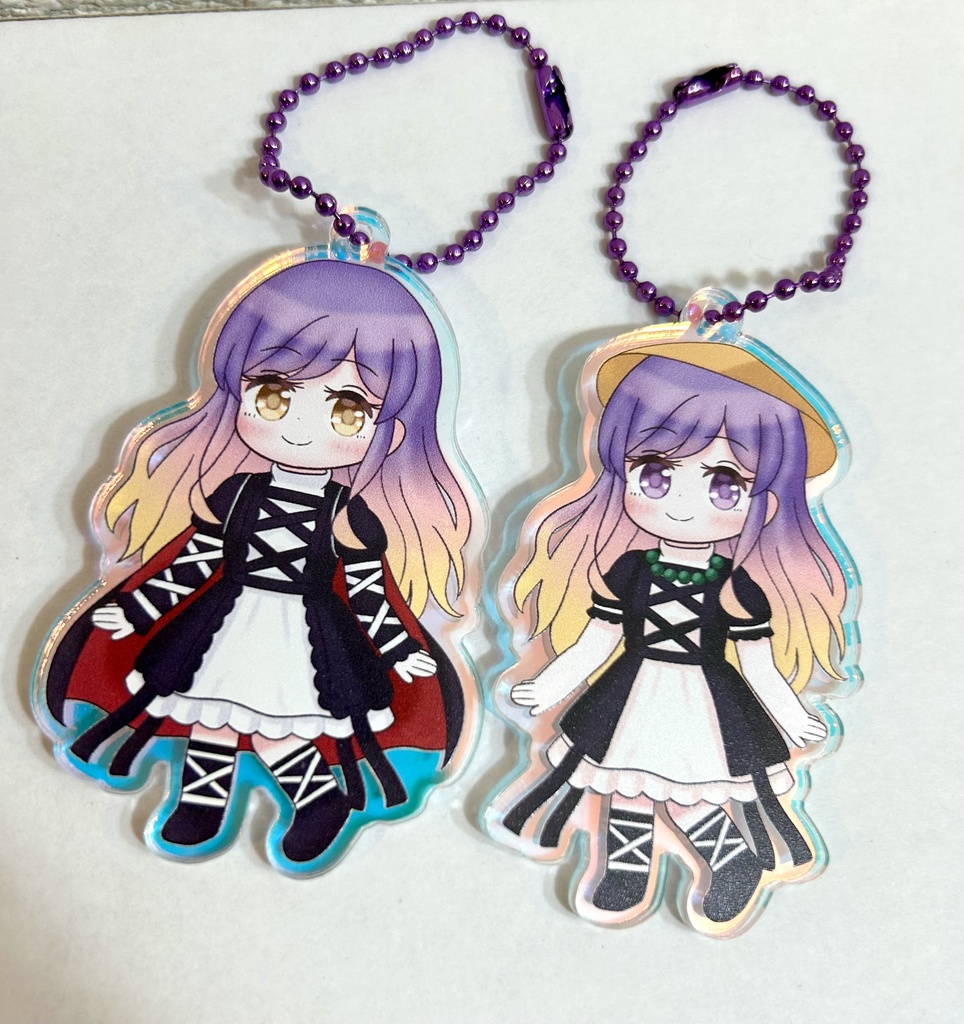 東方Project 聖白蓮 デフォルメ風オーロラアクリルキーホルダー